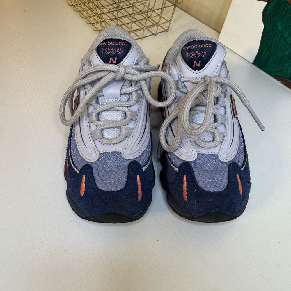 New Balance Kids' Blue and Gray Sneakers